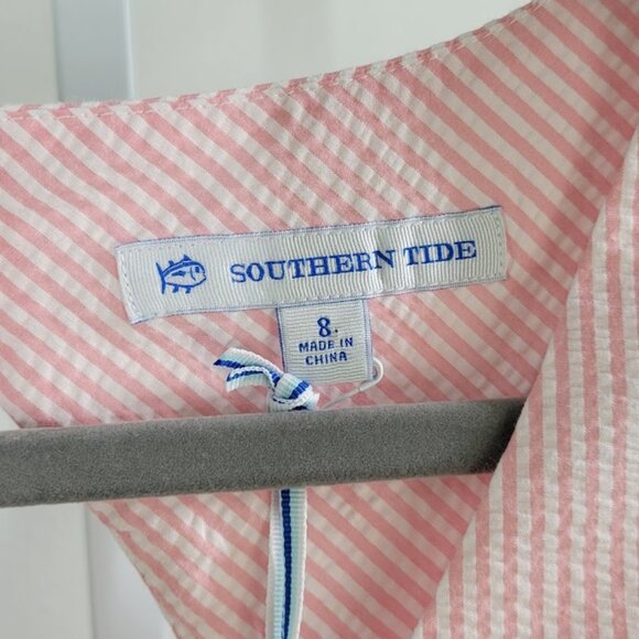 SOUTHERN TIDE baxlee seersucker mini dress Sz 8 NEW - Picture 7 of 9